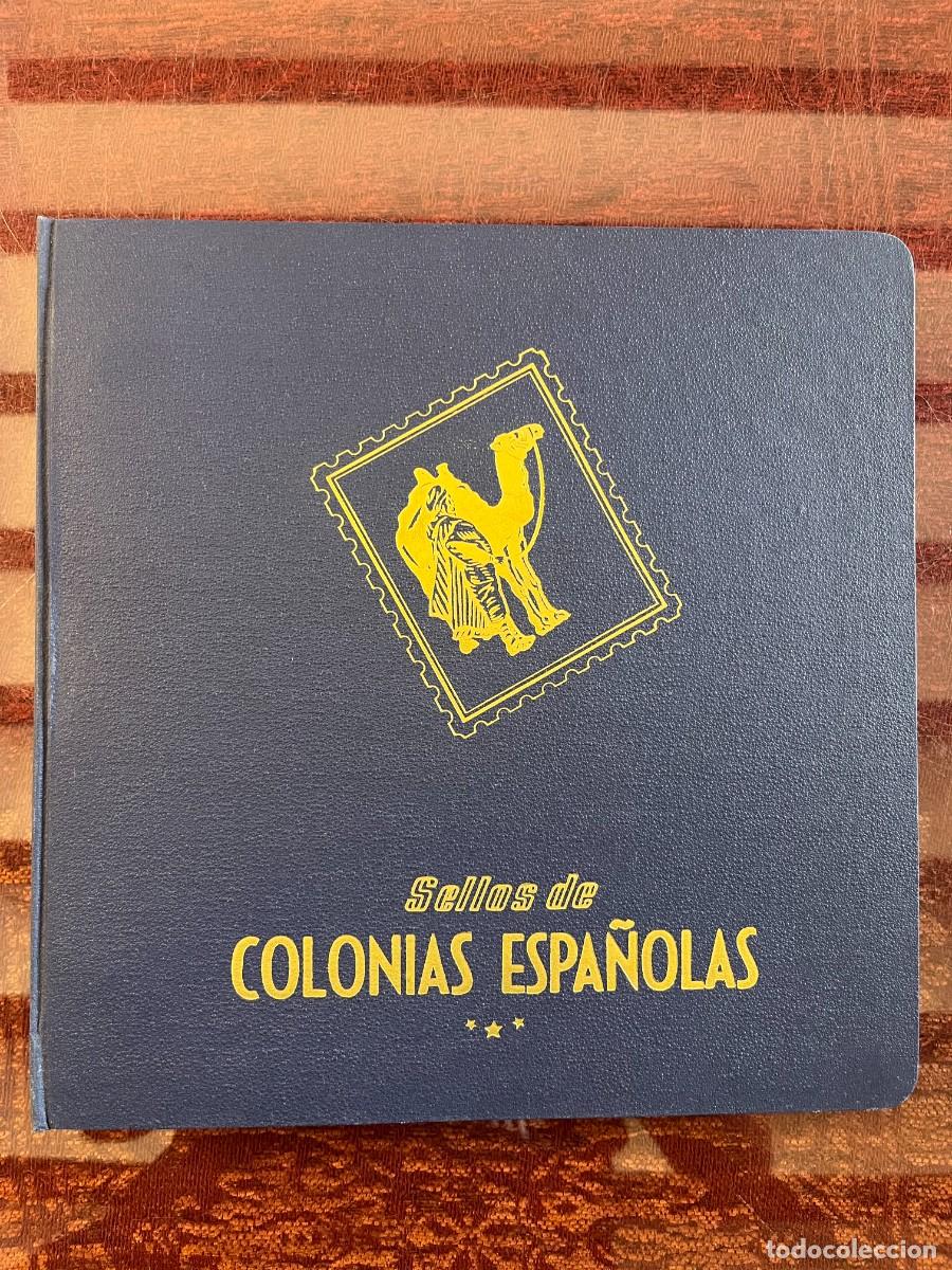 Sellos: &Aacute;lbum Philos Sellos de Colonias Espa&ntilde;olas (VAC&Iacute;O) con cajet&iacute;n - &Aacute;frica