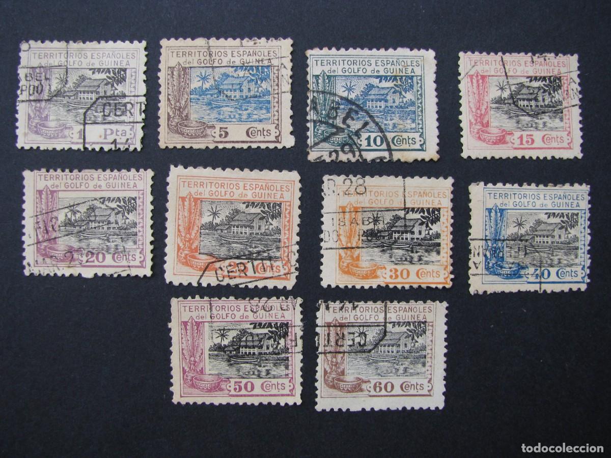 Sellos: LOTE DE SELLOS DE TERRITORIOS ESPA&Ntilde;OLES DEL GOLFO GUINEA. 1924
