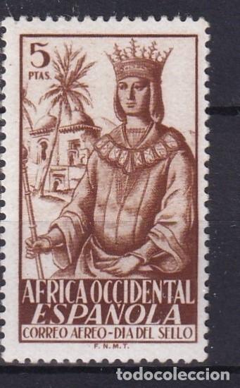 Sellos: Sellos DEPENDENCIAS ESPA&Ntilde;OLAS AFRICA OCCIDENTAL a&ntilde;o 1949 Edifil 1** sello original en NUEVO v.c. 5 &euro;