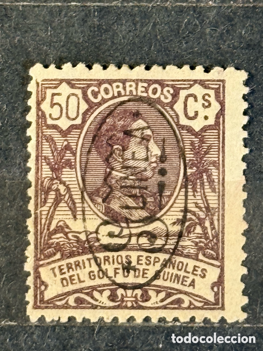 Sellos: Espa&ntilde;a. 1911. Alfonso XIII. Guinea. Edifil 81A. Nuevo