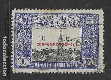 Sellos: TANGER- 10 CTS SOBRE 1 PTA..-VARIEDAD,- EL 1 Y PTA. SIN TACHAR- ASISTENCIA SOCIAL- - VER FOTOS