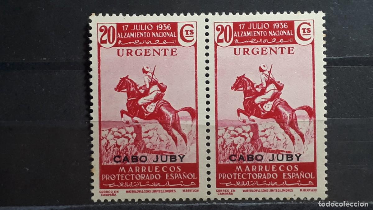 Sellos: CABO JUBY. A&Ntilde;O 1937. **. Edifil 101