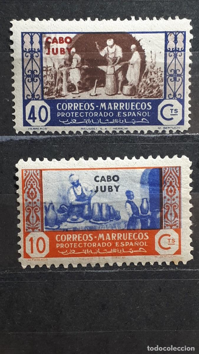 Sellos: CABO JUBY. A&Ntilde;O 1946.**. EDIFIL 154, 157