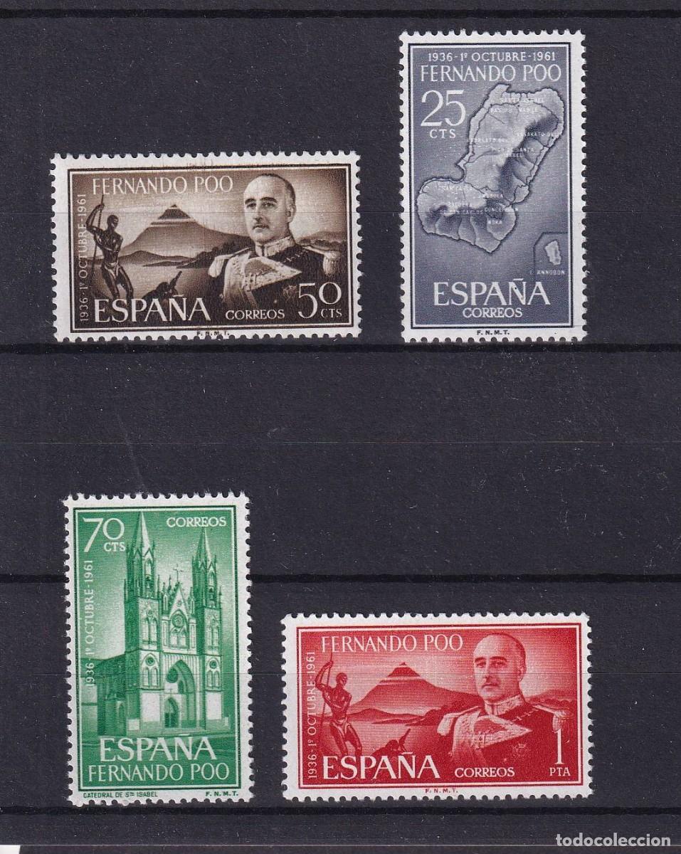 Stamps: Sellos DEPENDENCIAS ESPA&Ntilde;OLAS FERNANDO POO a&ntilde;o 1961 Edifil 199/202** en NUEVO