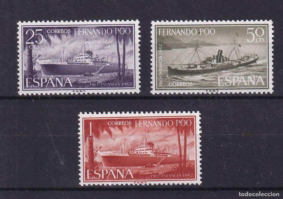 Stamps: Sellos DEPENDENCIAS ESPA&Ntilde;OLAS FERNANDO POO a&ntilde;o 1962 Edifil 207/209** en NUEVO