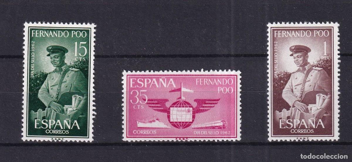 Briefmarken: Sellos DEPENDENCIAS ESPA&Ntilde;OLAS FERNANDO POO a&ntilde;o 1962 Edifil 210/212** en NUEVO