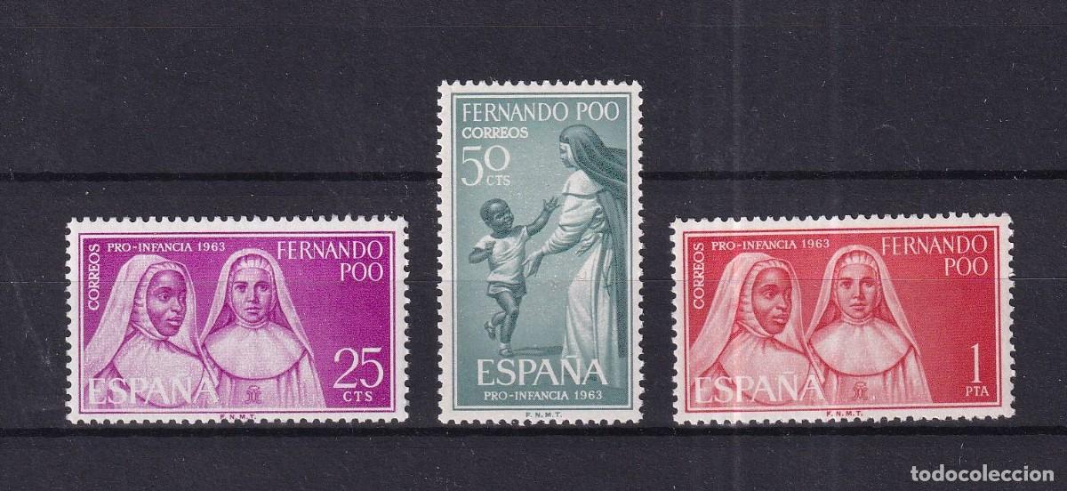 Briefmarken: Sellos DEPENDENCIAS ESPA&Ntilde;OLAS FERNANDO POO a&ntilde;o 1963 Edifil 215/217** en NUEVO