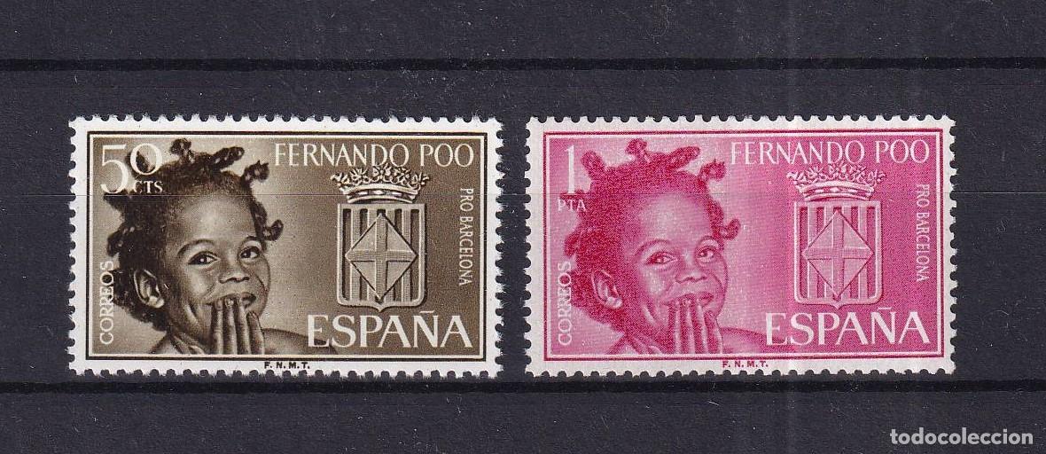 Briefmarken: Sellos DEPENDENCIAS ESPA&Ntilde;OLAS FERNANDO POO a&ntilde;o 1963 Edifil 218/219** en NUEVO