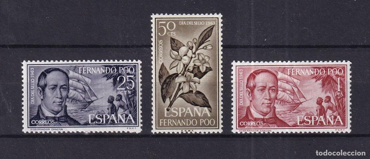 Briefmarken: Sellos DEPENDENCIAS ESPA&Ntilde;OLAS FERNANDO POO a&ntilde;o 1964 Edifil 220/222** en NUEVO