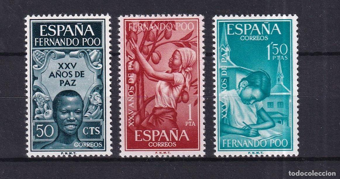 Briefmarken: Sellos DEPENDENCIAS ESPA&Ntilde;OLAS FERNANDO POO a&ntilde;o 1965 Edifil 239/241** en NUEVO