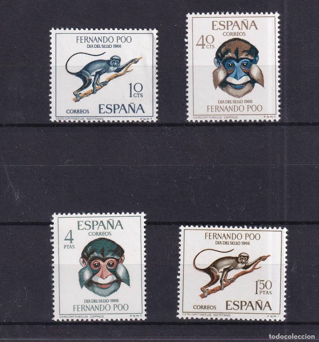 Briefmarken: Sellos DEPENDENCIAS ESPA&Ntilde;OLAS FERNANDO POO a&ntilde;o 1966 Edifil 251/254** en NUEVO