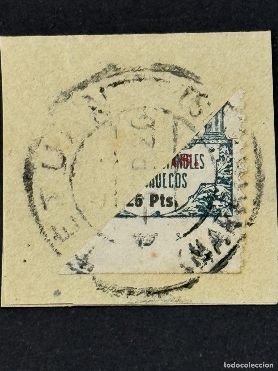 Briefmarken: Marruecos, Sellos de Espa&ntilde;a, 1920, Edifil 70, sobre fragmento de papel, matasellos de TETUAN