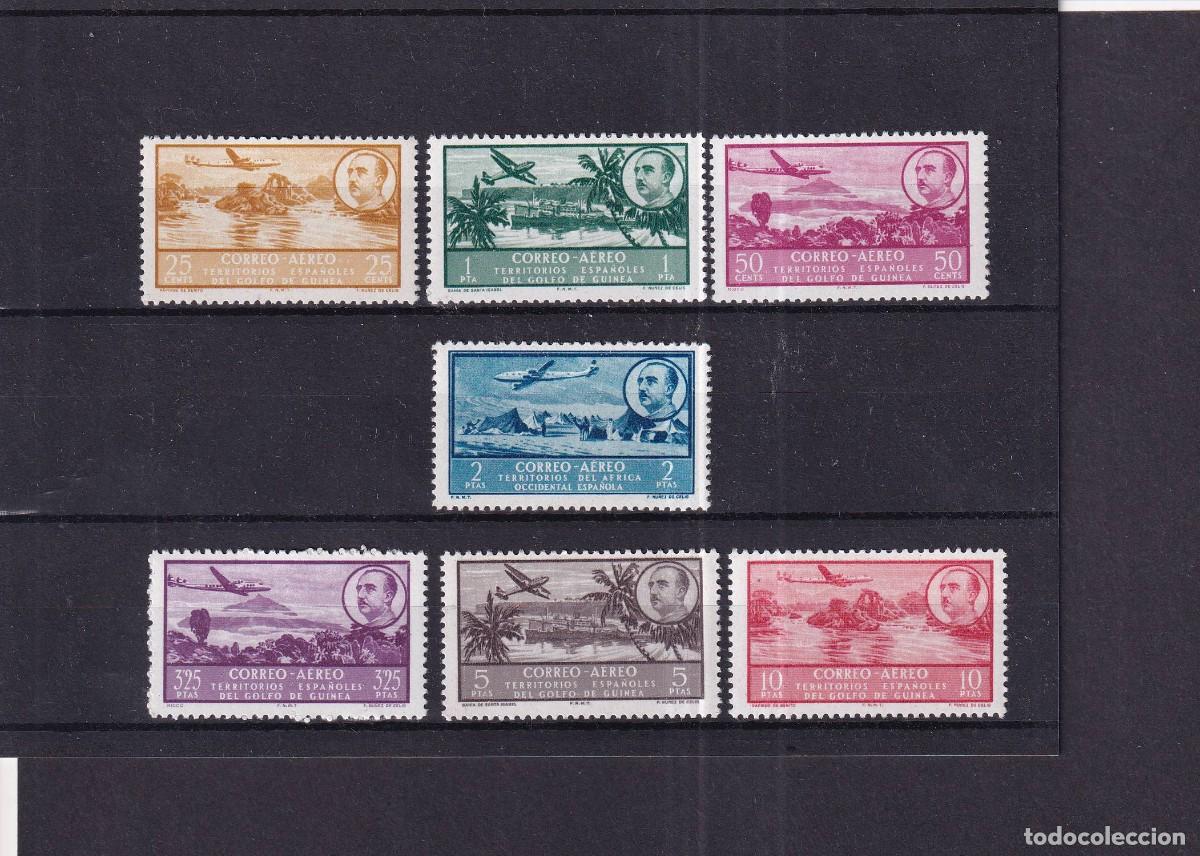 Stamps: Sellos DEPENDENCIAS ESPA&Ntilde;OLAS GUINEA a&ntilde;o 1951 Edifil 298/304** SERIE COMPLETA en NUEVO v.c. 60 &euro;
