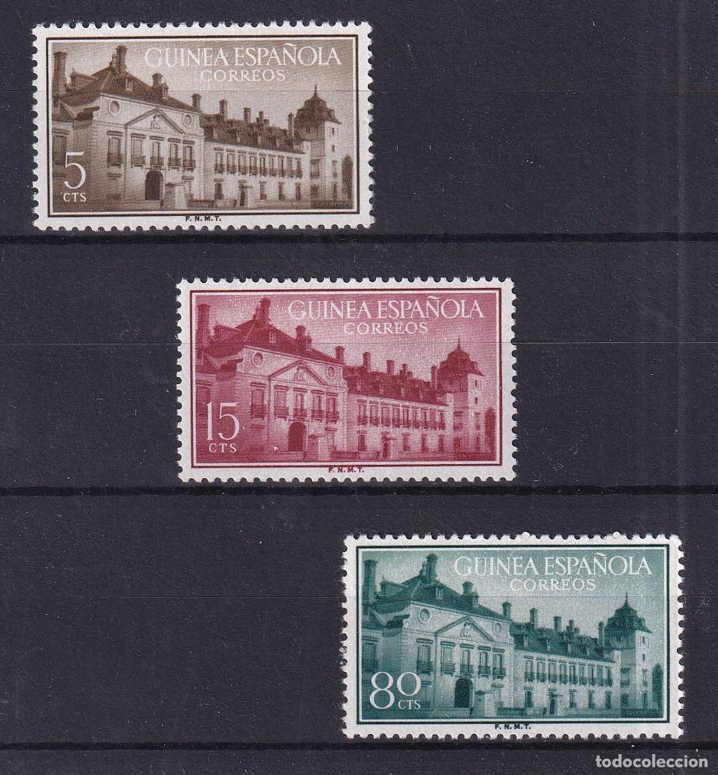 Stamps: Sellos DEPENDENCIAS ESPA&Ntilde;OLAS GUINEA a&ntilde;o 1955 Edifil 347/349** SERIE COMPLETA en NUEVO