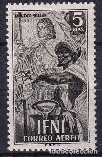 Selos: Sellos DEPENDENCIAS ESPA&Ntilde;OLAS IFNI a&ntilde;o 1950 Edifil 71** SERIE COMPLETA en NUEVO v.c. 6 &euro;