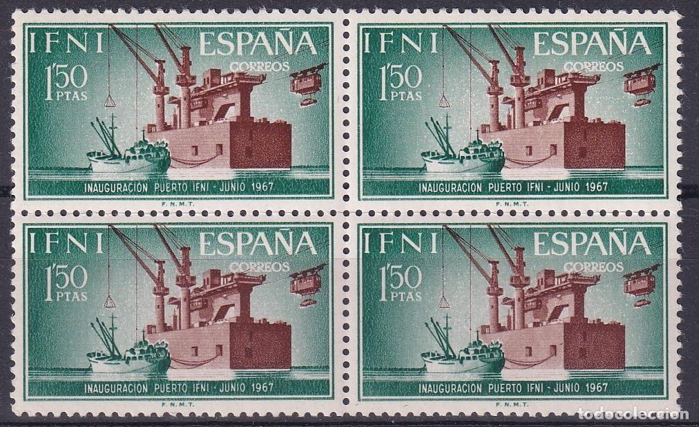 Sellos: Sellos DEPENDENCIAS ESPA&Ntilde;OLAS IFNI a&ntilde;o 1967 Edifil 229** SERIE COMPLETA bloque 4 en NUEVO