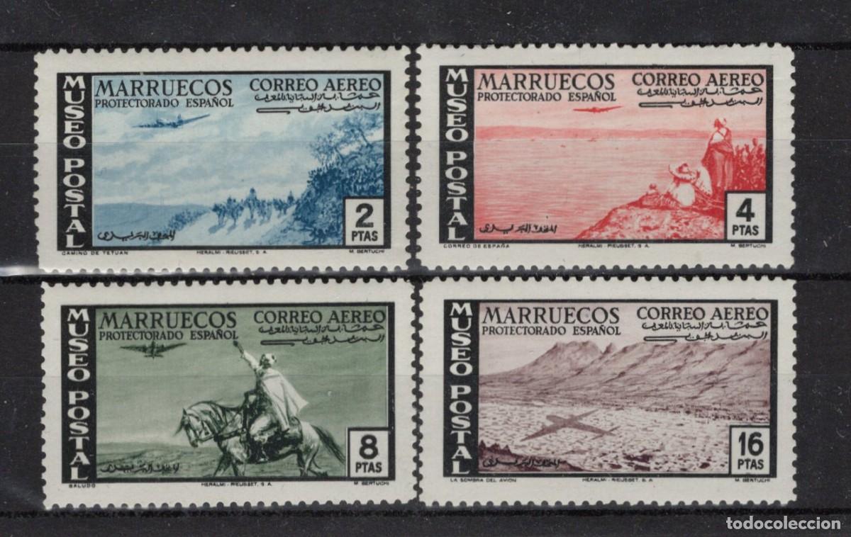 Briefmarken: Sellos DEPENDENCIAS ESPA&Ntilde;OLAS MARRUECOS a&ntilde;o 1952 Edifil 357/360** SERIE COMPLETA en NUEVO v.c. 14 &euro;