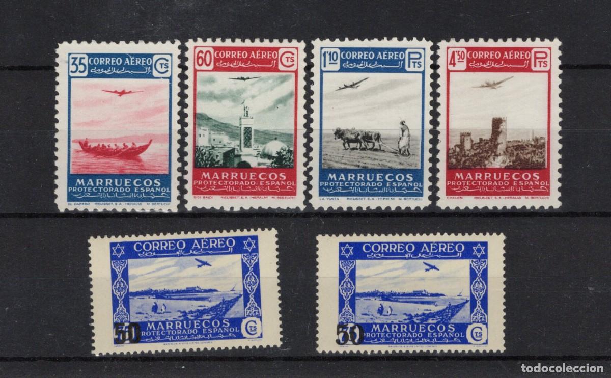 Briefmarken: Sellos DEPENDENCIAS ESPA&Ntilde;OLAS MARRUECOS a&ntilde;o 1953 Edifil 369/372(*) Edifil 373/373A** v.c. 7 &euro;