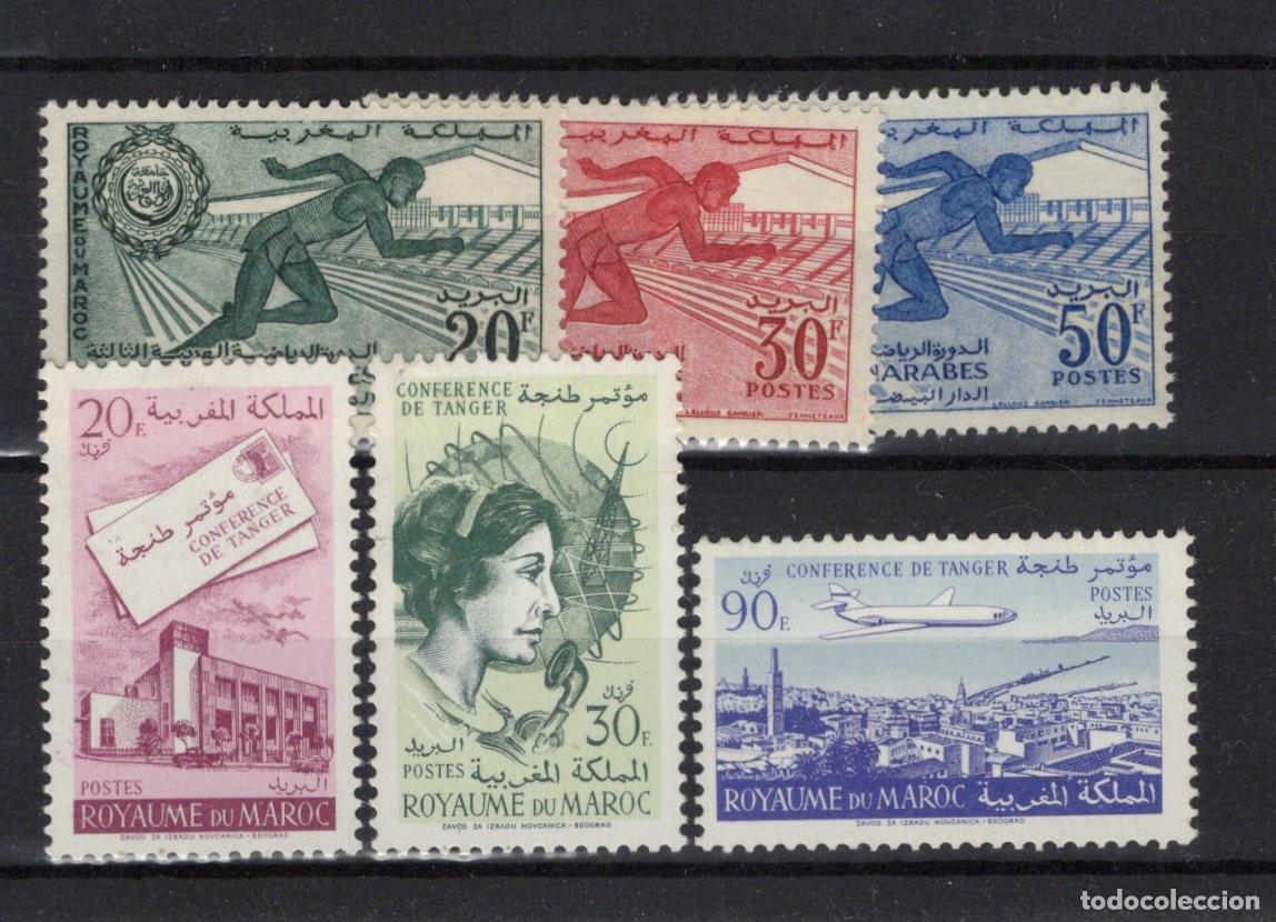 Briefmarken: Sellos DEPENDENCIAS ESPA&Ntilde;OLAS MARRUECOS REINO INDEP. zona sur a&ntilde;o 1961 COMPLETO Edifil 421/426**