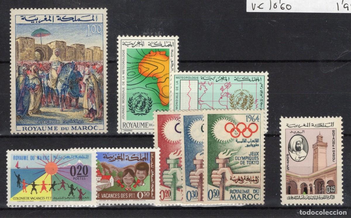 Francobolli: Sellos DEPENDENCIAS ESPA&Ntilde;OLAS MARRUECOS REINO INDEP. zona sur a&ntilde;o 1964 COMPLETO Edifil 471/479**
