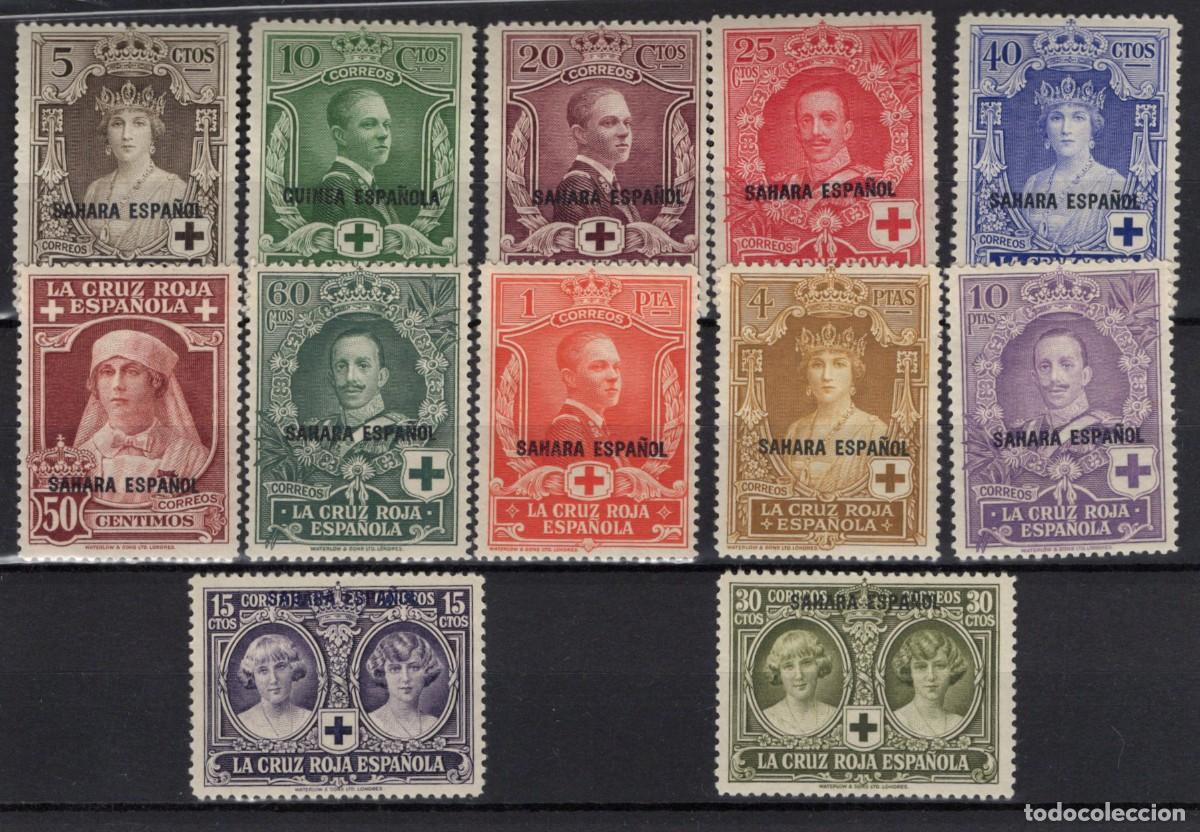 Selos: Sellos DEPENDENCIAS ESPA&Ntilde;OLAS SAHARA a&ntilde;o 1926 Edifil 13/24** SERIE COMPLETA (19 y 22 * ) v.c. 70 &euro;