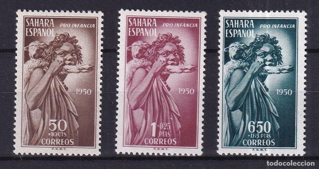 Selos: Sellos DEPENDENCIAS ESPA&Ntilde;OLAS SAHARA a&ntilde;o 1950 Edifil 83/85** SERIE COMPLETA v.c. 36 &euro;