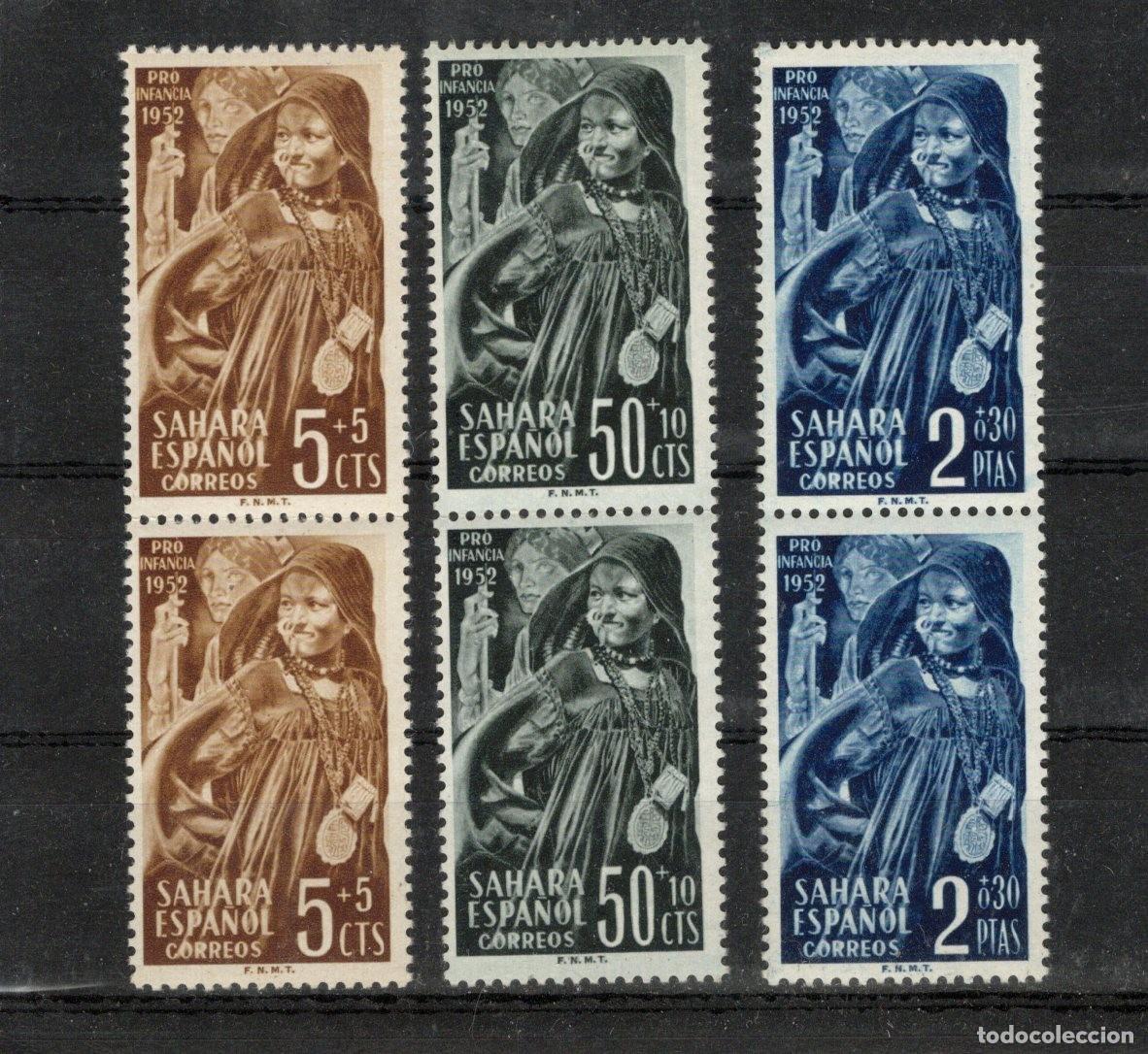 Selos: Sellos DEPENDENCIAS ESPA&Ntilde;OLAS SAHARA a&ntilde;o 1952 Edifil 94/96** SERIE COMPLETA v.c. 12 &euro;