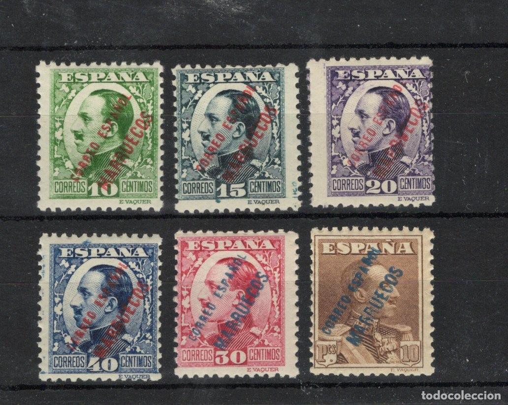 Timbres: Sellos DEPENDENCIAS ESPA&Ntilde;OLAS TANGER a&ntilde;o 1930/33 Edifil 64/69** en NUEVO v.c. 415 &euro;