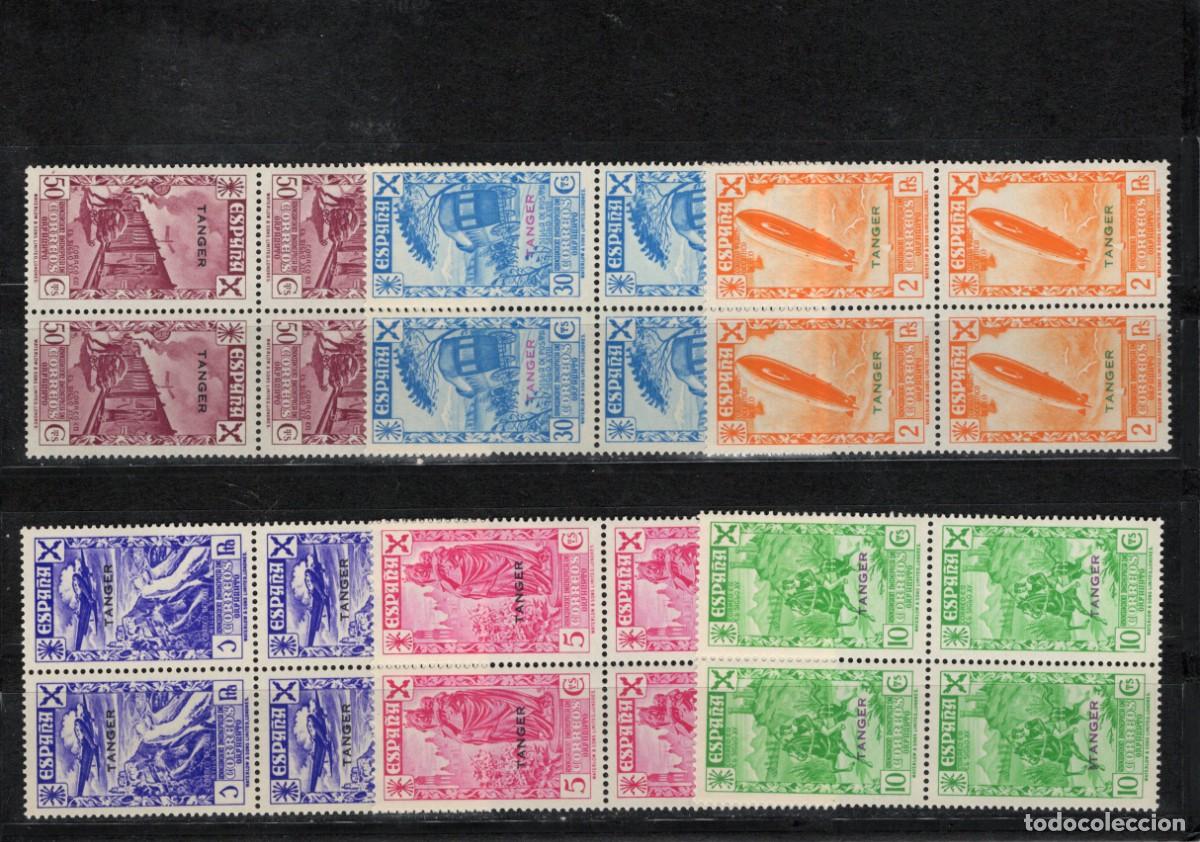 Timbres: Sellos DEPENDENCIAS ESPA&Ntilde;OLAS TANGER beneficiencia a&ntilde;o 1938 Edifil 6/11** bloque 4 v.c. 360 &euro;