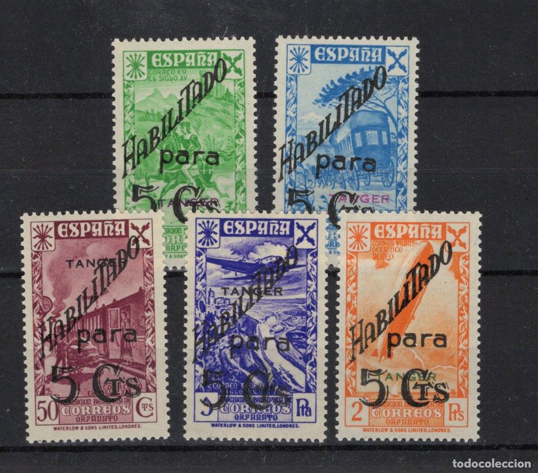 Timbres: Sellos DEPENDENCIAS ESPA&Ntilde;OLAS TANGER beneficiencia a&ntilde;o 1941 Edifil 12/16** SERIE COMPLETA v.c. 70 &euro;