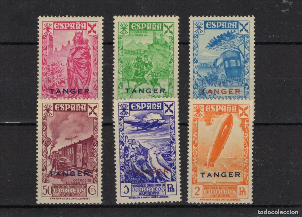 Timbres: Sellos DEPENDENCIAS ESPA&Ntilde;OLAS TANGER beneficiencia a&ntilde;o 1943 Edifil 17/22** SERIE COMPLETA v.c. 88 &euro;
