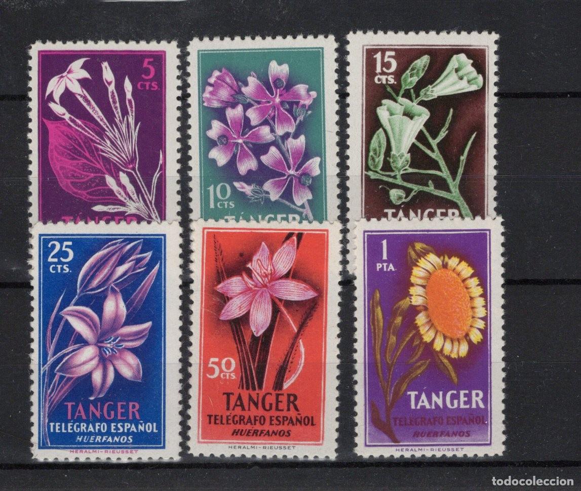 Stamps: Sellos DEPENDENCIAS ESPA&Ntilde;OLAS TANGER beneficiencia a&ntilde;o 1957 Edifil 85/90** SERIE COMPLETA