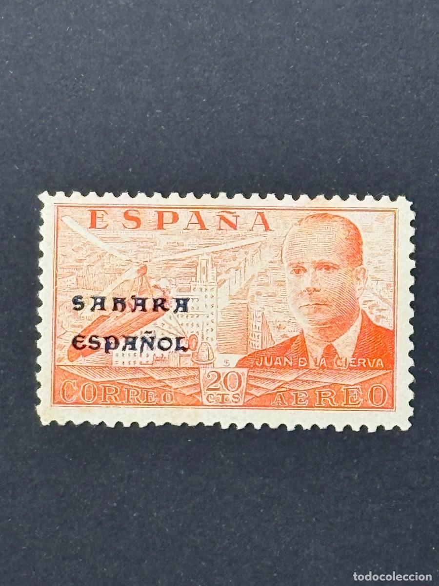 Sellos: Sahara, Sellos de Espa&ntilde;a, Habilitados, 1941, Edifil 62H, nuevo sin goma