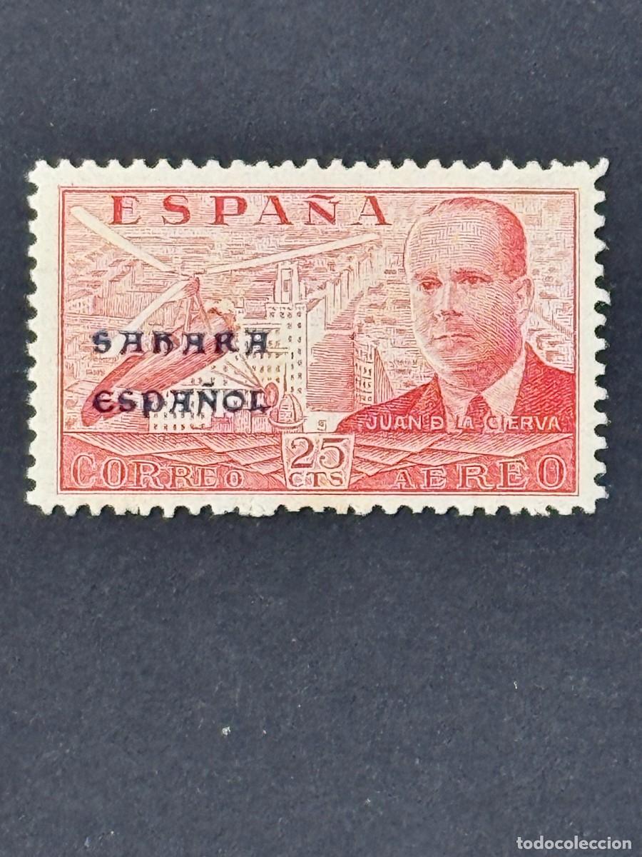 Briefmarken: Sahara, Sellos de Espa&ntilde;a, Habilitados, 1941, Edifil 62J, nuevo sin goma
