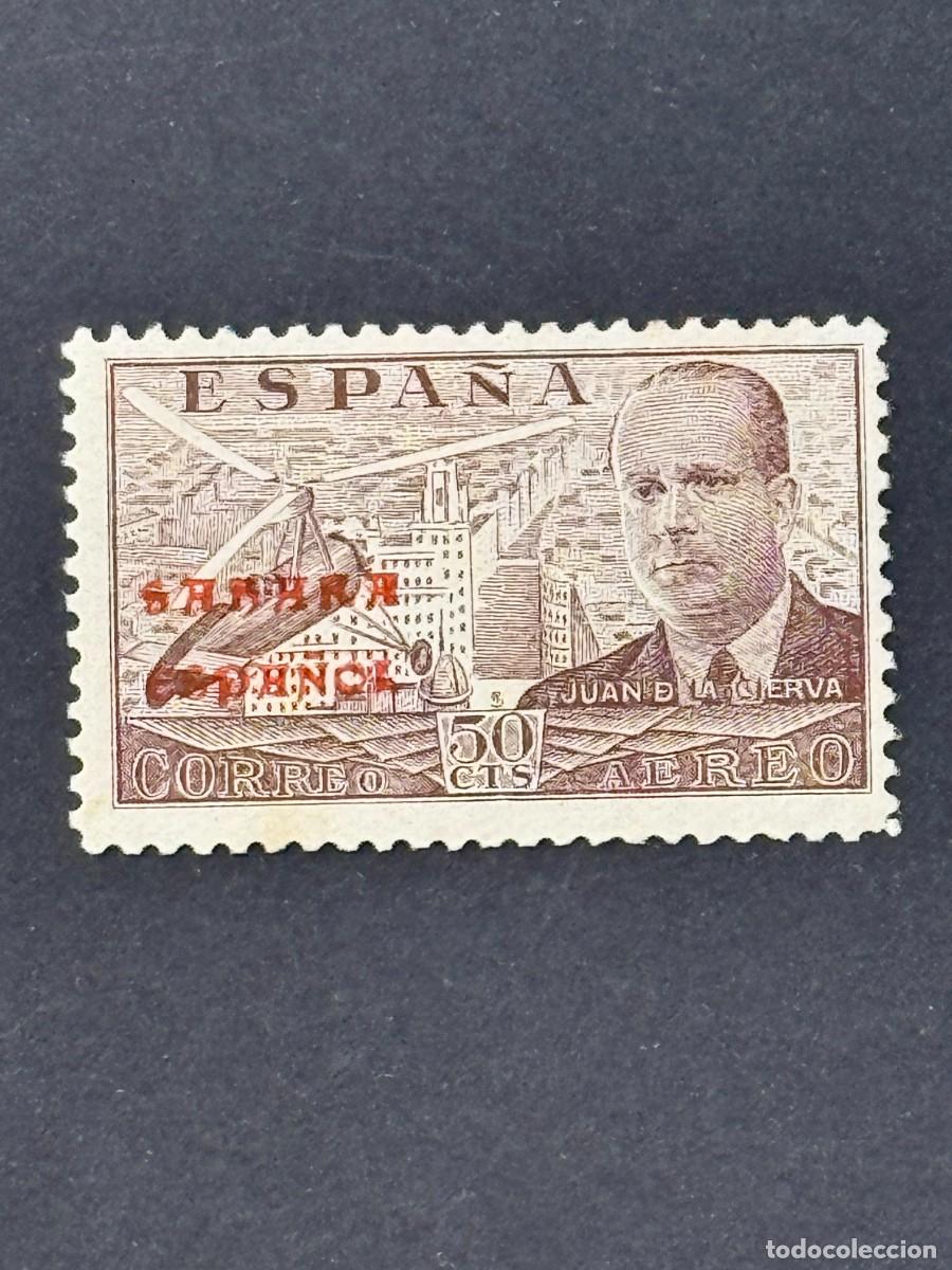 Sellos: Sahara, Sellos de Espa&ntilde;a, Habilitados, 1941, Edifil 62L, nuevo sin goma