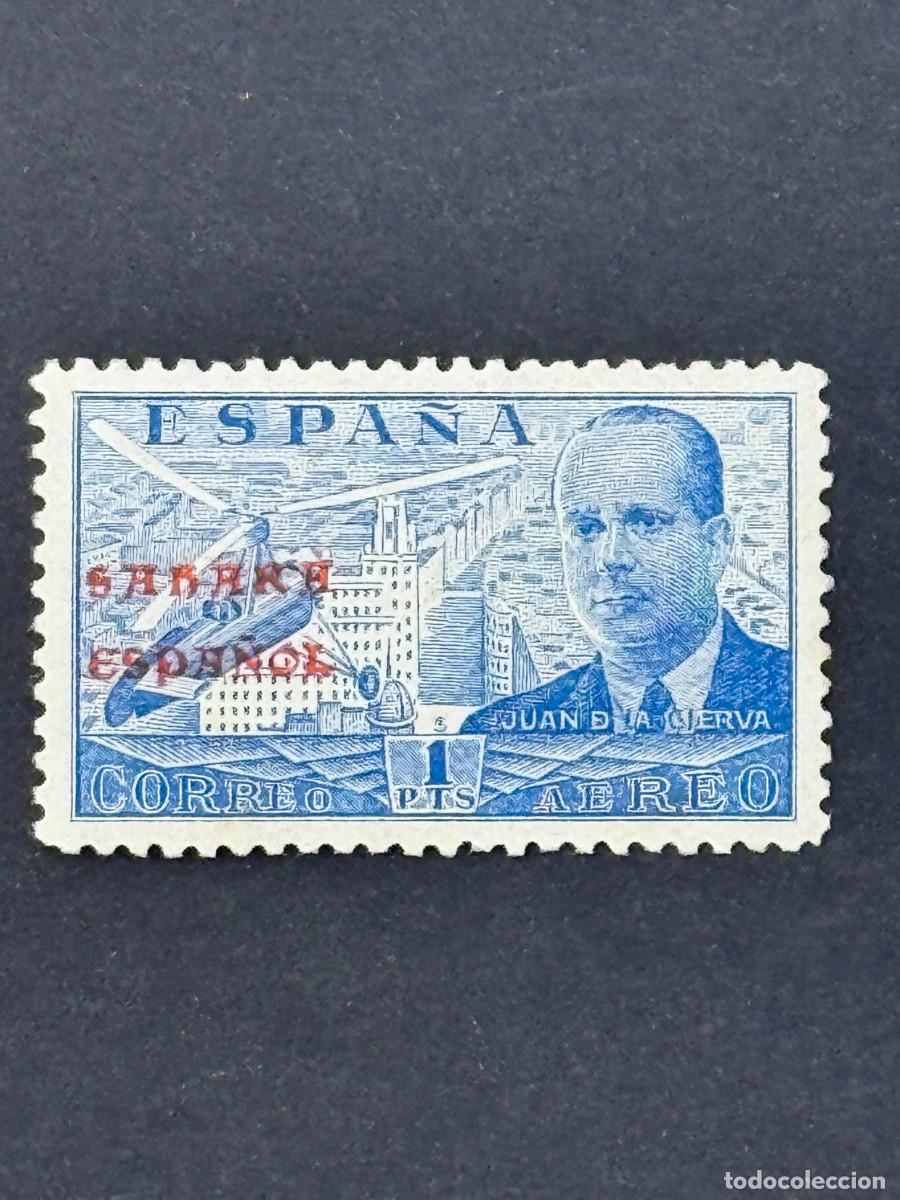 Sellos: Sahara, Sellos de Espa&ntilde;a, Habilitados, 1941, Edifil 62M, nuevo sin goma
