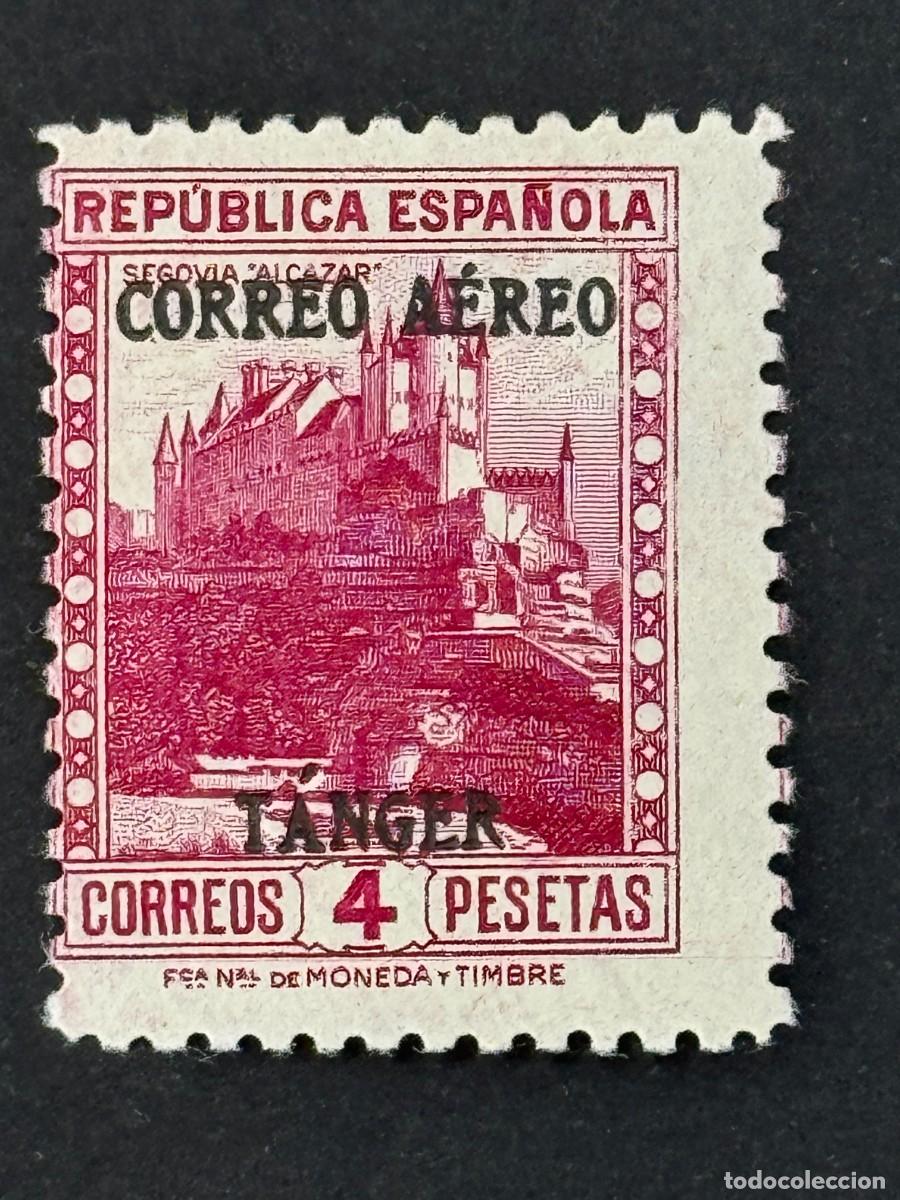 Stamps: T&aacute;nger, Sellos de Espa&ntilde;a, habilitados, 1939, Edifil 112, nuevo con fijasellos