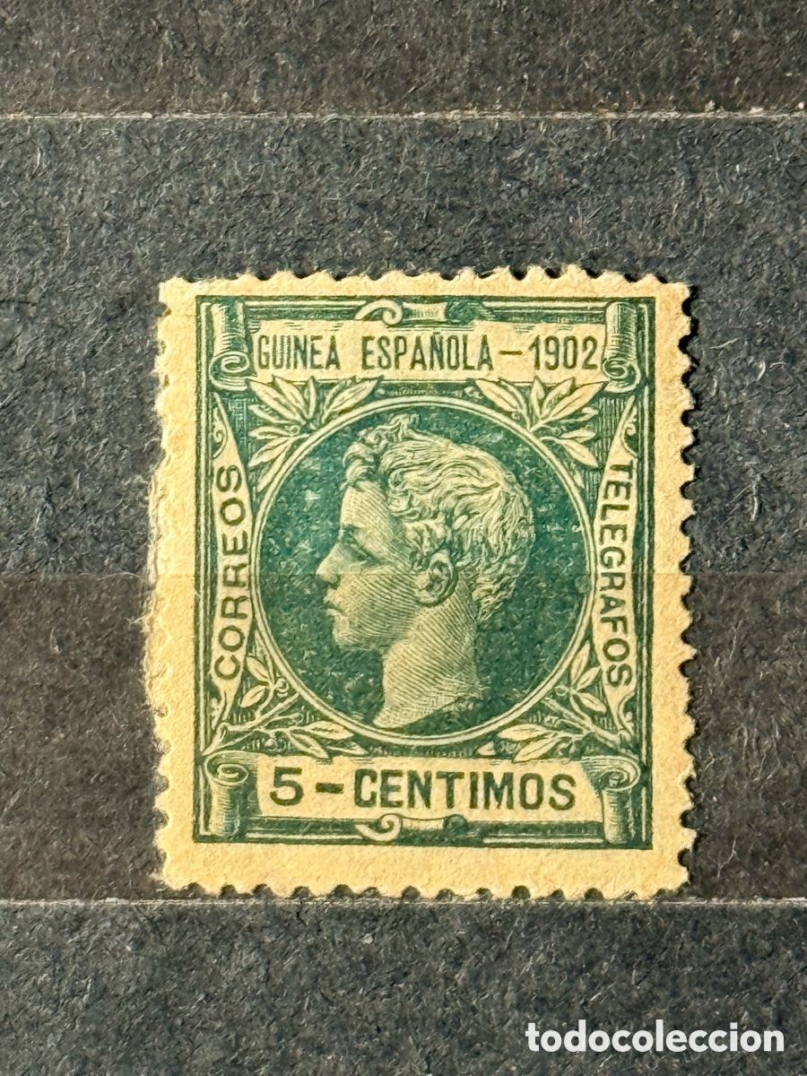 Sellos: Espa&ntilde;a. 1902. Alfonso XIII. Fernando Poo. Edifil 1. Nuevo *