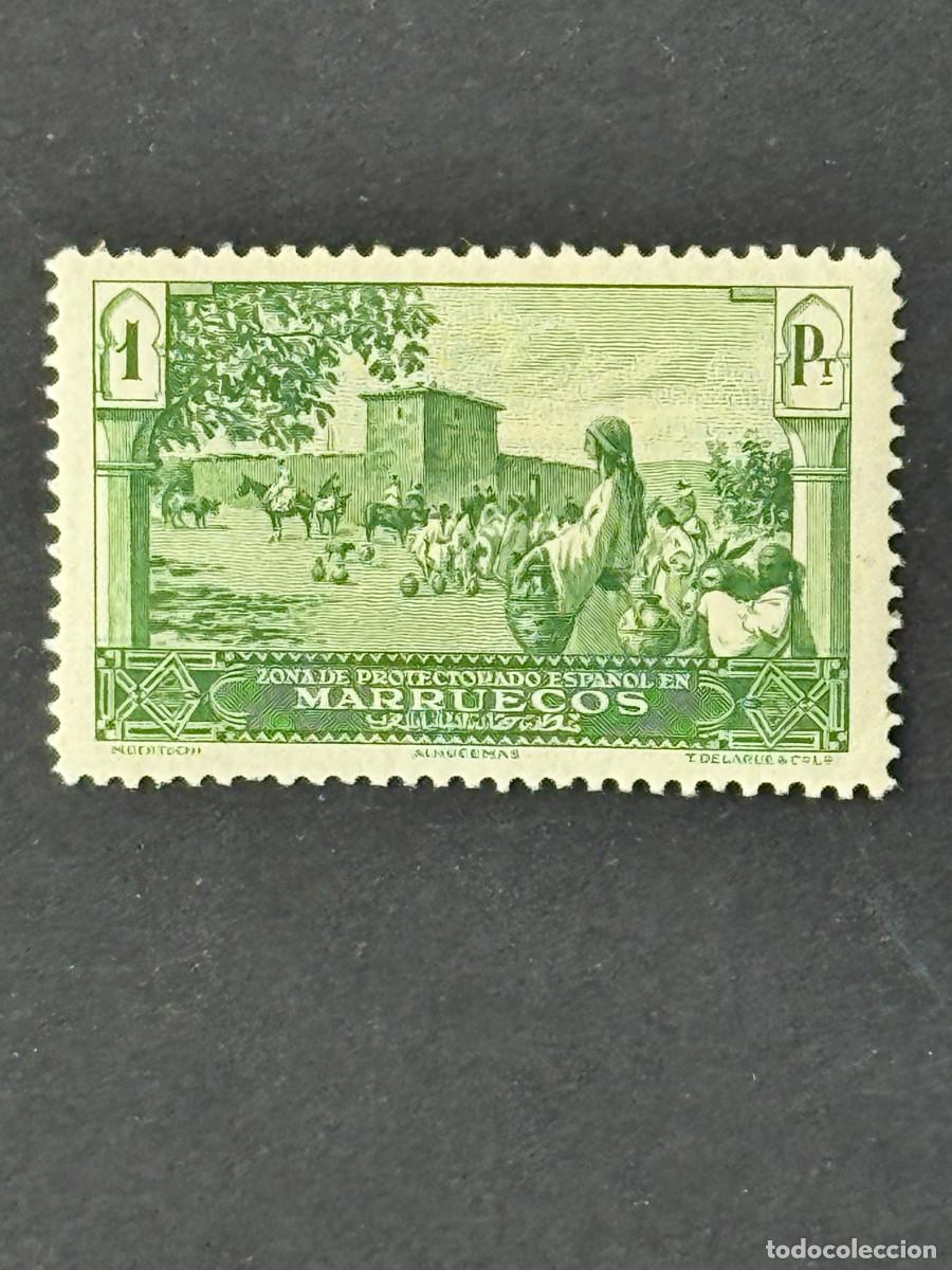 Sellos: Marruecos, Paisajes y monumentos, 1928, Edifil 115, nuevo con fijasellos