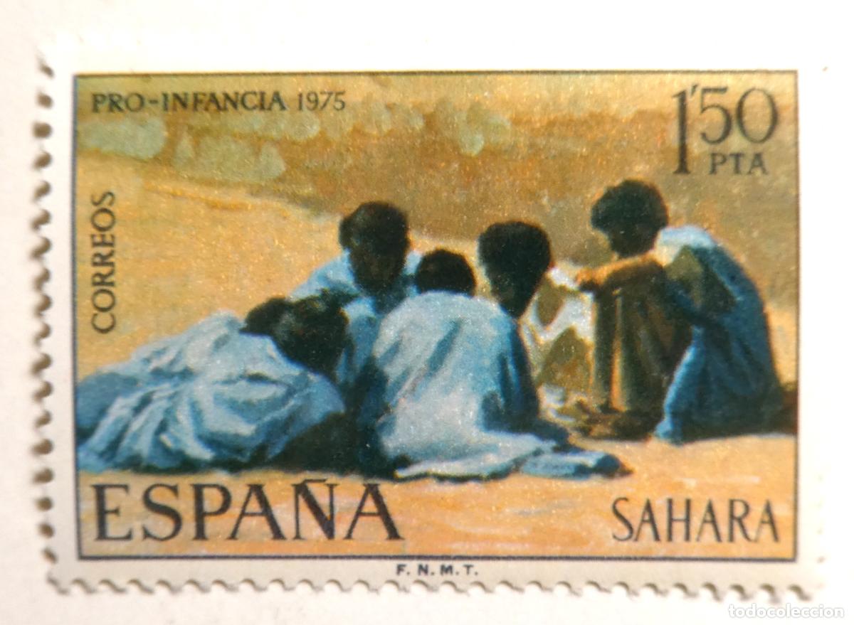 Sellos: Sello postal de Espa&ntilde;a, S&aacute;hara Espa&ntilde;ol 1,50 pesetas 1975 ,Pro-Infancia