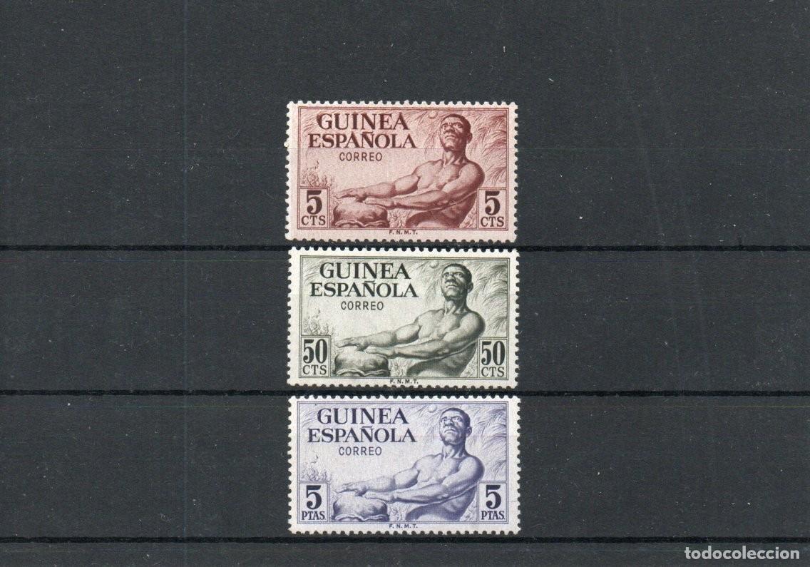 Sellos: DEPENDENCIAS POSTALES. GUINEA. SERIE BASICA.