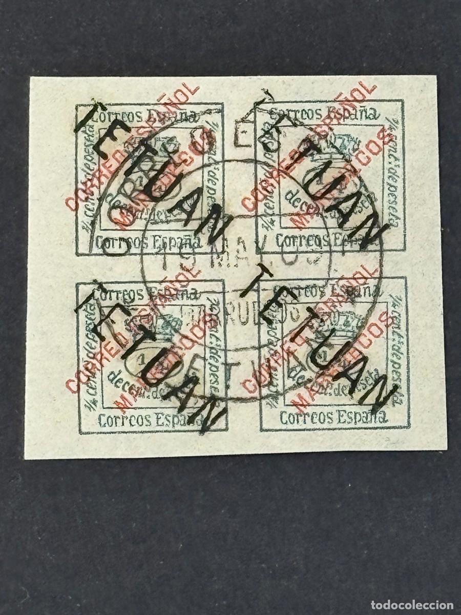 Timbres: Marruecos, Sellos de Espa&ntilde;a, habilitados, 1908, Edifil 23, usado