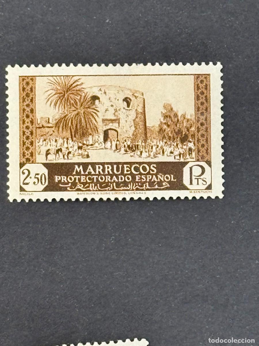 Sellos: Marruecos, Vistas y paisajes, 1933-1935, Edifil 144, nuevo con fijasellos