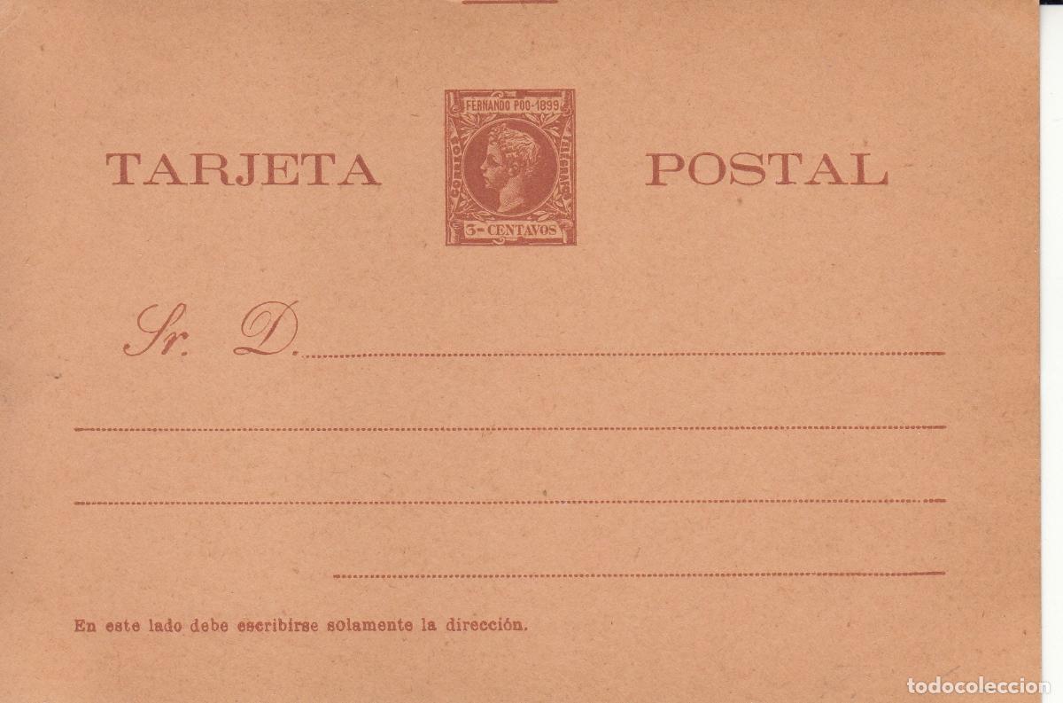 Stamps: CRCOL352 COLONIA FERNANDO POO. ENTERO POSTAL N&ordm; 4