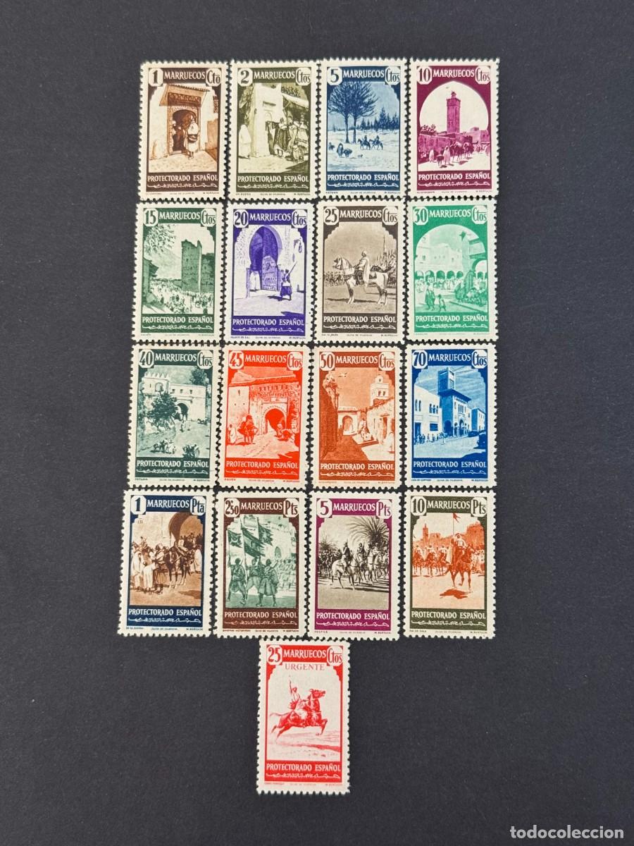 Sellos: Marruecos, Tipos diversos, 1940, Edifil 200-215, nuevos con fijasellos