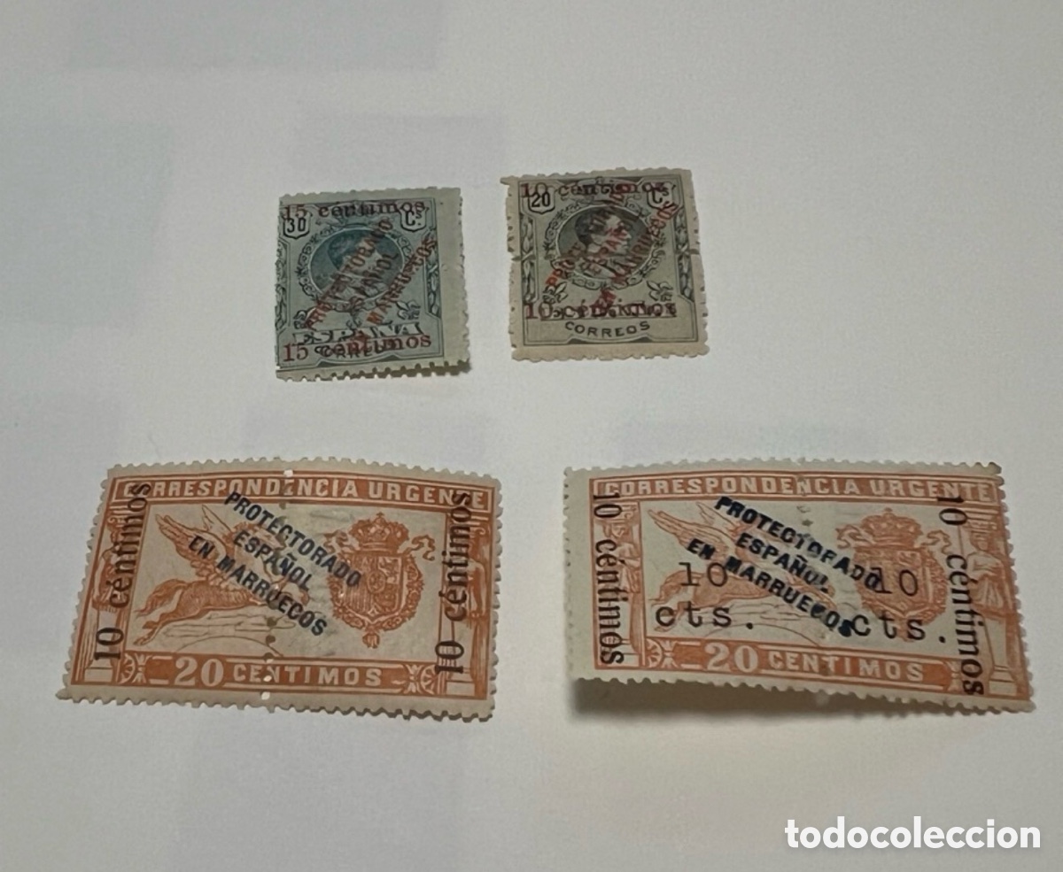 Sellos: Sellos Marruecos Edifil 64 a 67 con charnela