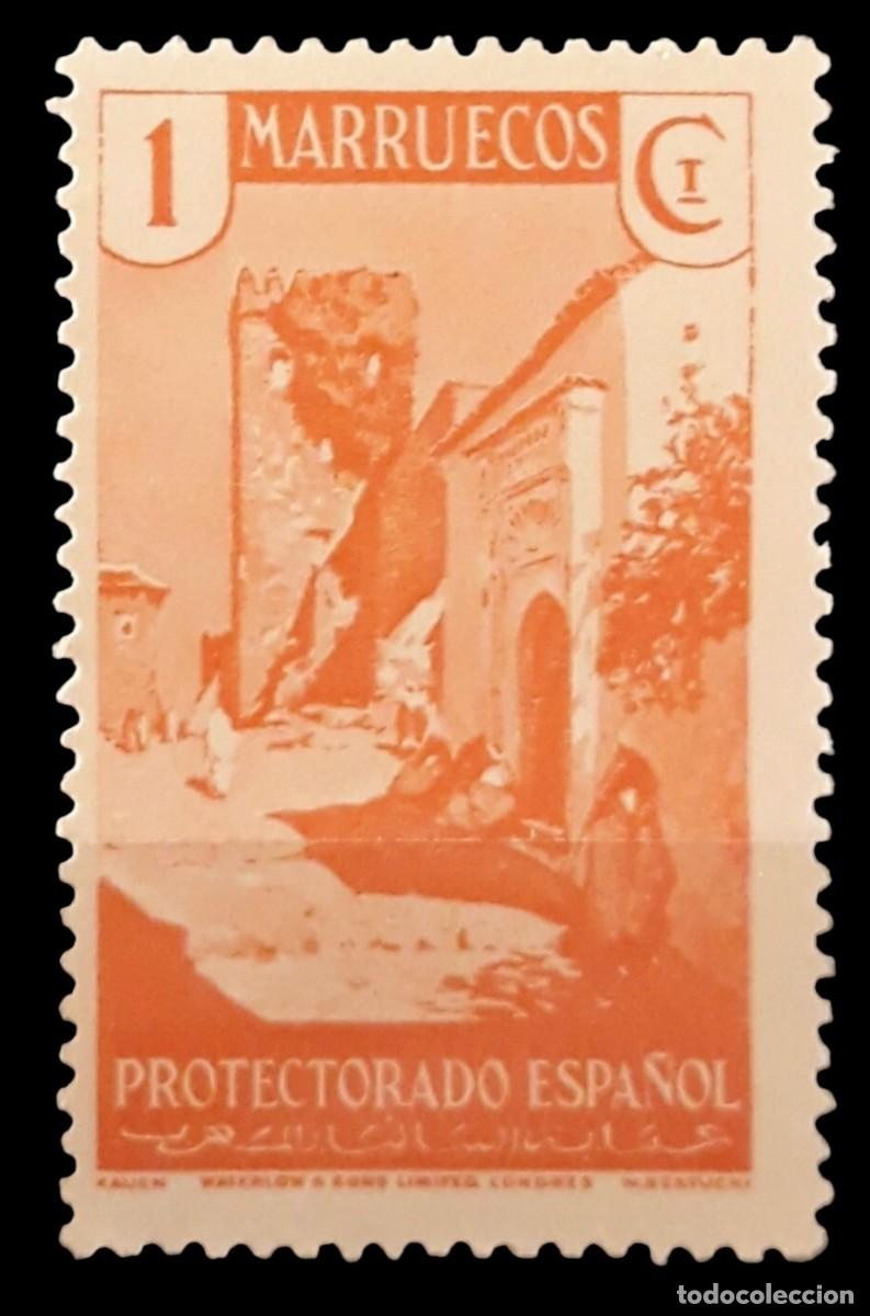 Sellos: MARRUECOS 1933 VIstas y Paisajes EDIFIL 133. NUEVO - MNH.