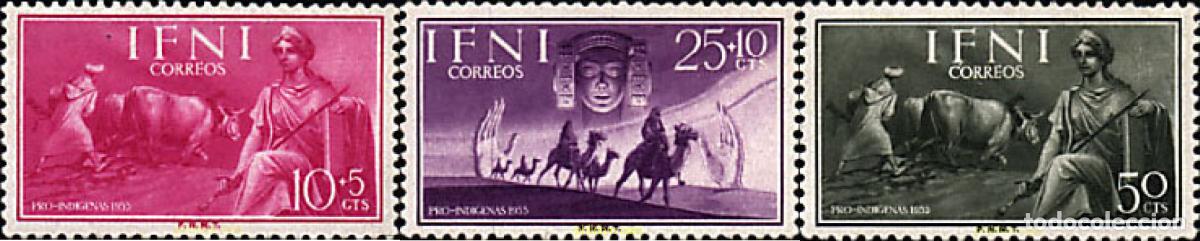 Sellos: 28845 MNH IFNI 1955 PRO INDIGENAS