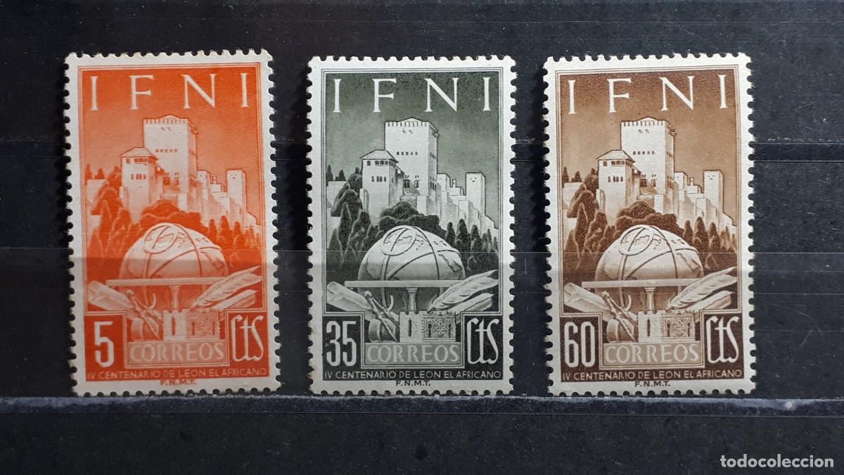 Sellos: IFNI. A&ntilde;o 1952*. EDIFIL 86/8