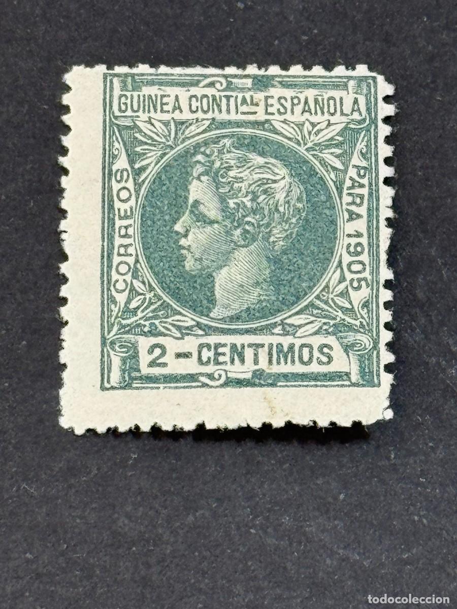 Briefmarken: Guinea, Alfonso XIII, 1905, Edifil 28N, MUESTRA, A000.000, nuevo con fijasellos